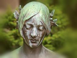 Woman Head Portrait statue