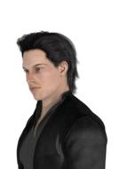 pose portrait of man hair face