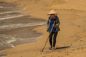 Woman Waterfront Cleaning