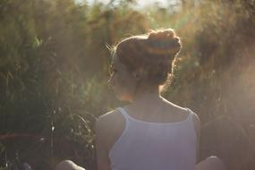 Girl Woman at Sunlight