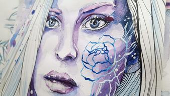 Girl Painting face
