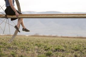 Girl at Field Countryside
