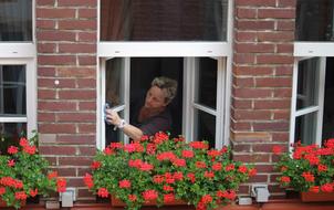 Washing Windows facade