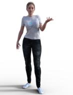pose playful render