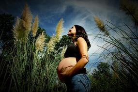 Pregnant Woman Nature