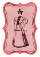 fashion lady card tag woman