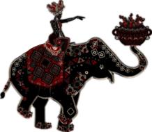 elephant woman metallizer art