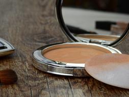 Cosmetics Make Up pink powder