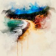 beach brazil summer nature sky