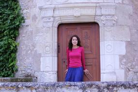 Door Young Woman Travel