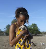 Goat Kid Black Woman