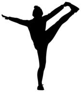 yoga exercise female stretching