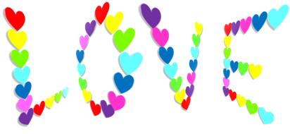 valentine day love colorful hearts