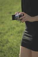 Young girl and Zeiss Camera