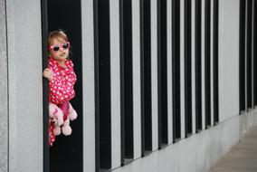 little girl in showcase