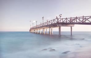 pier on the Mediterranean Sea