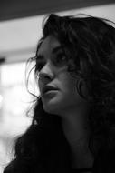 Woman Young Model black and white
