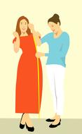 designer and fashion model, cartoon characters