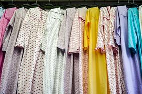 rail with sleep robes