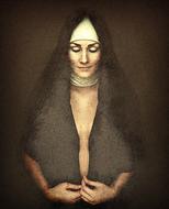 woman religion prayer drawing