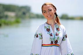 portrait of Woman in Traditional clothes