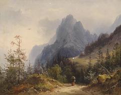 canvas of a artist heinrich schubert