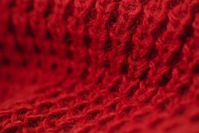 red knit fabric