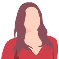 brunette without face
