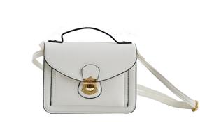 small white shoulder bag