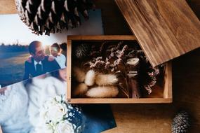 wedding photo and memory box