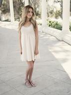 Beautiful standing smiling girl