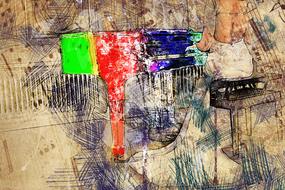 Colorful art college design