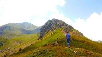 Peak Rocks Mountain person