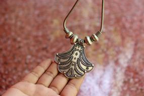 massive silver necklace