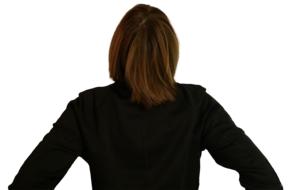 back of daughter female girl