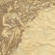 background drawing vintage crumpled