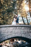 Bridal Son In Law Marriage on bridge