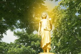 Buddha Isolated Gold