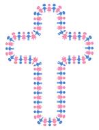 cross jesus community girl boy