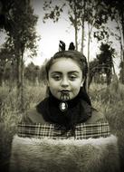 Girl Maori Tradition