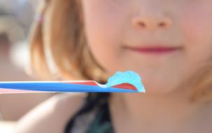 Girl Eating Ice