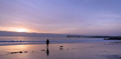 Beach Sunset Woman