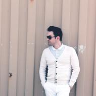 Fashion Man Model by the wall