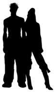 couple silhouette love relationship