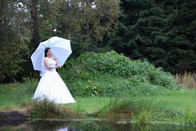 Wedding White Dressed woman