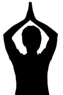 female woman girl yoga pose