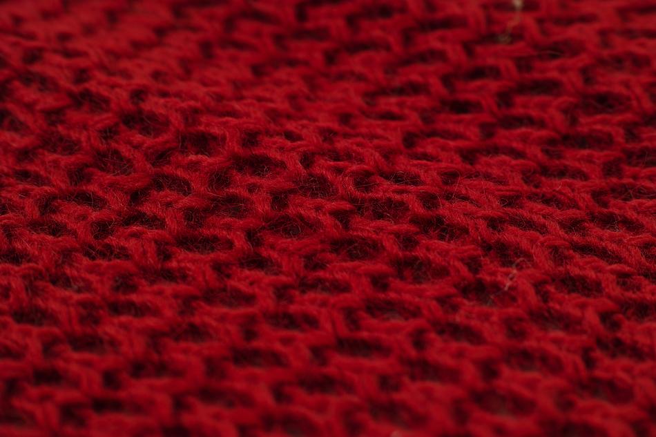 Beautiful, red texture of the fabric