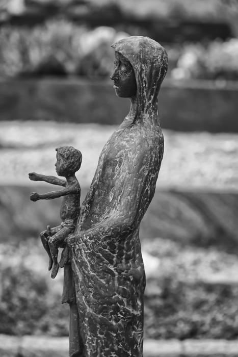 stone Figure Mother And Child