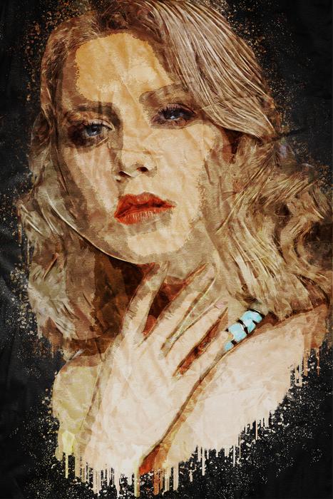 portrait of a beautiful woman as digital painting