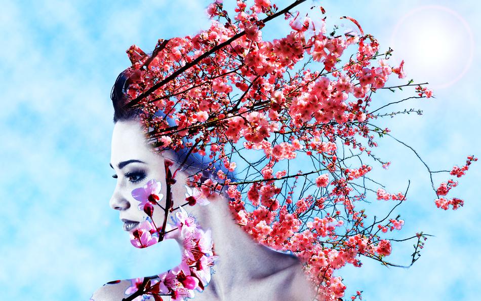 woman as abstract art